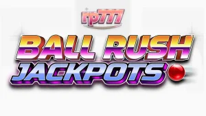 Tampilan antarmuka permainan kasino Ball Rush Jackpots yang cerah
