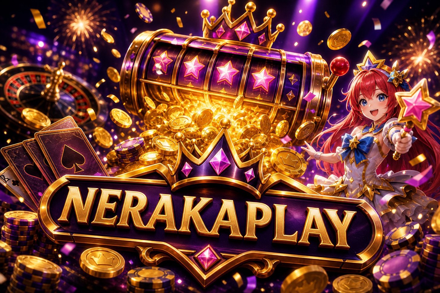 Menu hadiah dan bonus di aplikasi NERAKAPLAY yang menampilkan tawaran pendaftaran
